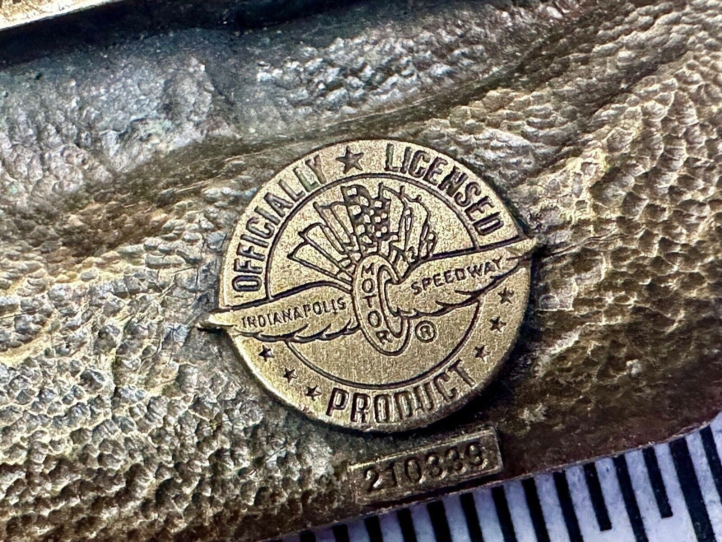 85th Indianapolis 500 Race Day First winner Ray Harrow commemorative belt buckle