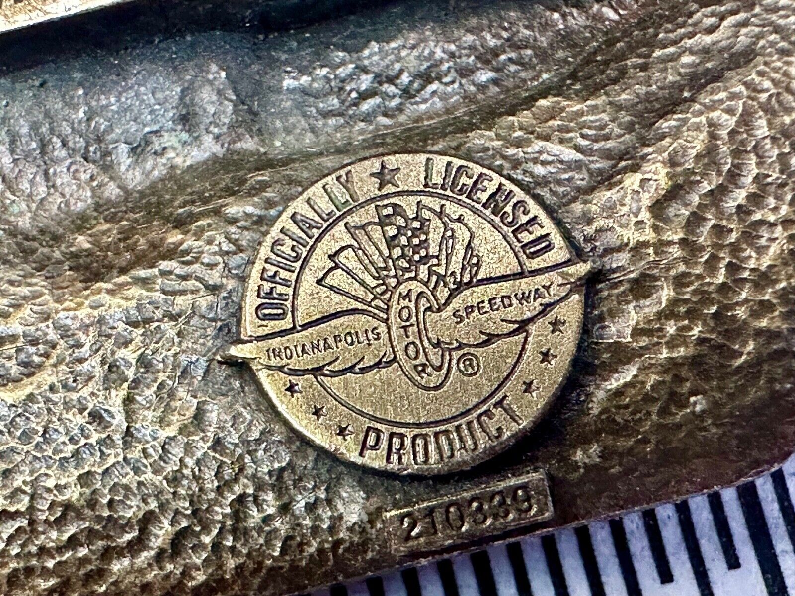 85th Indianapolis 500 Race Day First winner Ray Harrow commemorative belt buckle