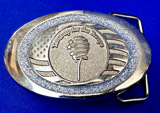 Tee It Up For The Troops Non Profit Organization Promo Award 2 Tone Belt Buckle