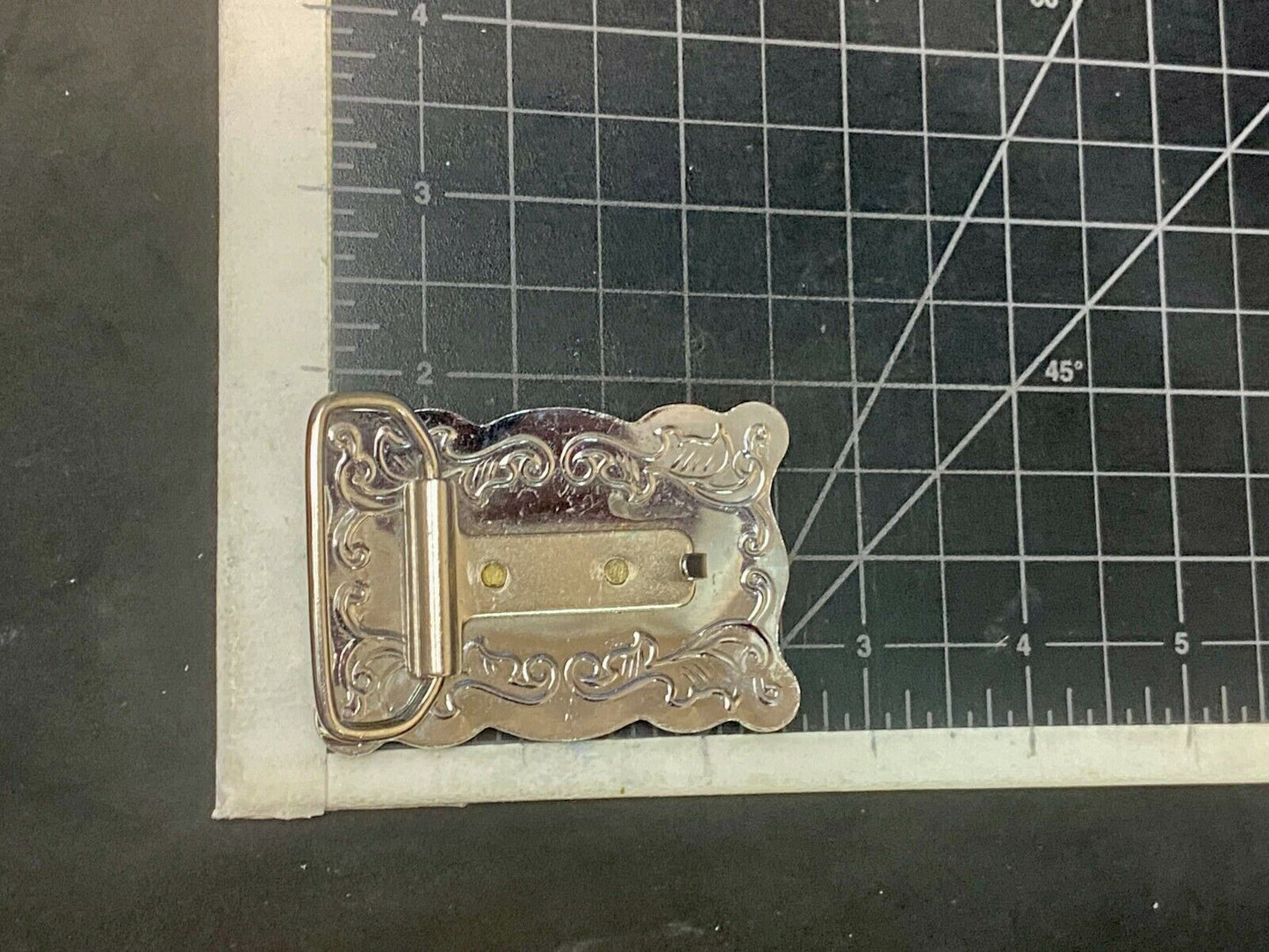 2.5" Wide Small End Of The Trail Horse In Saddle  Western Belt Buckle