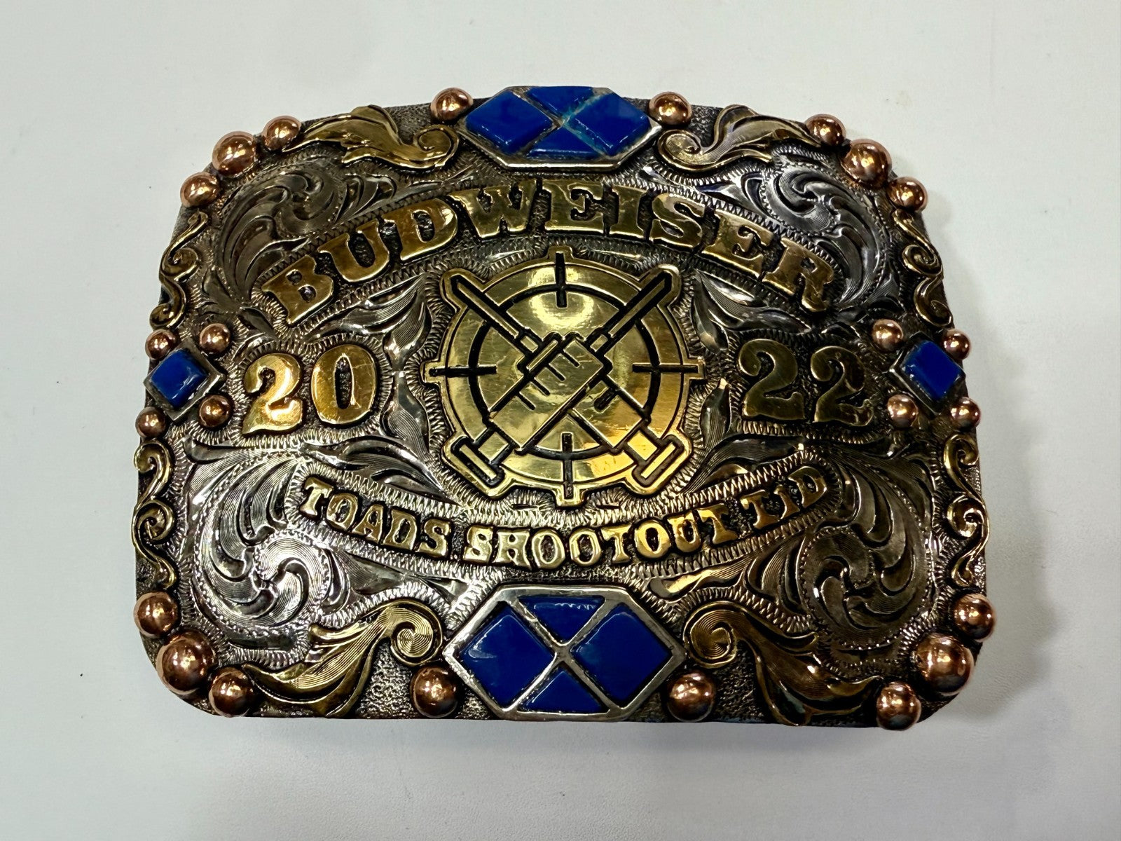 2022 Budweiser Toads Shootout TID 2ND to None NASCAR Trophy Belt Buckle