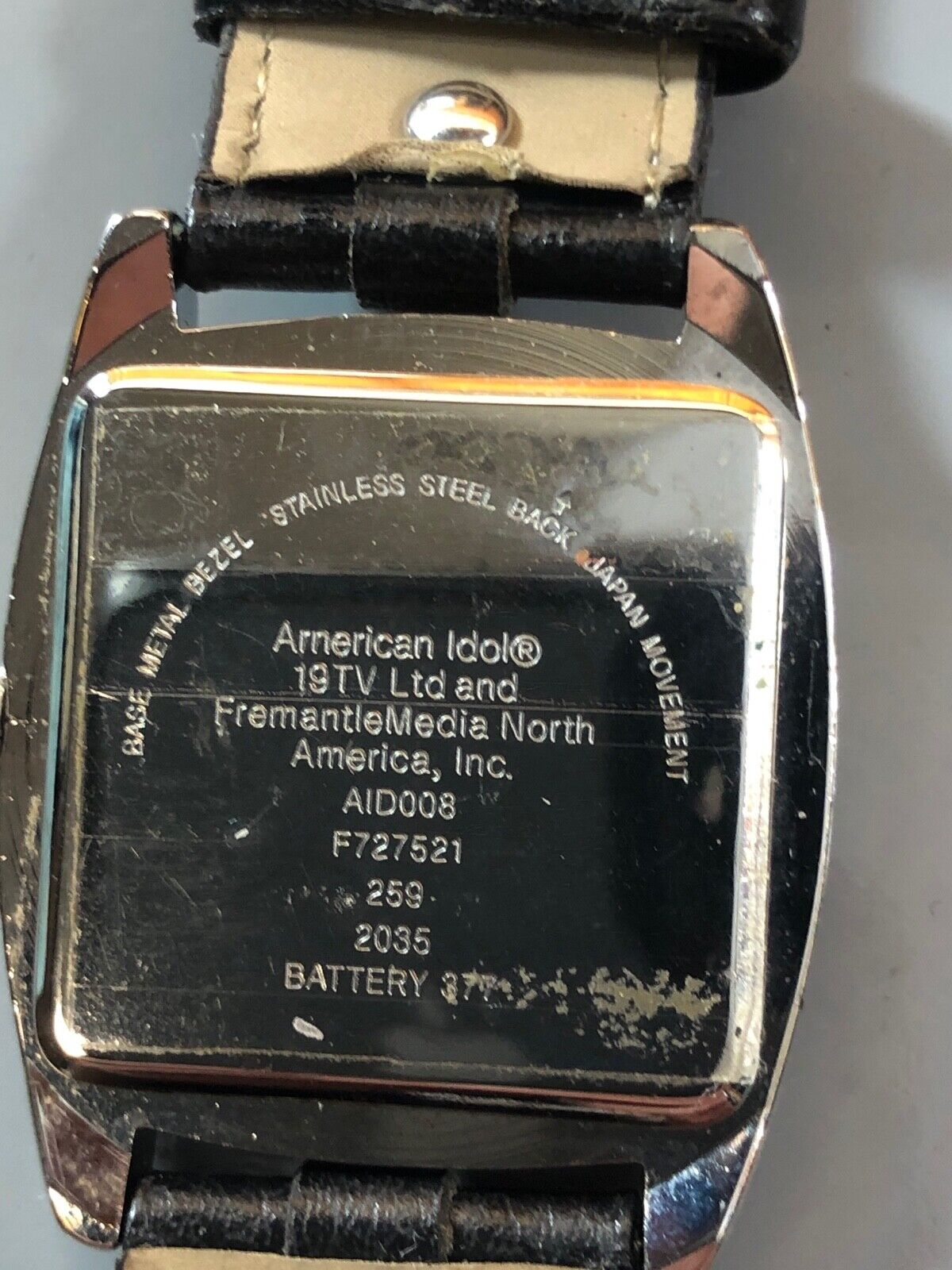 American Idol Silver Tone Black Band Excellent Condition  Watch - Ultimate Fan! 