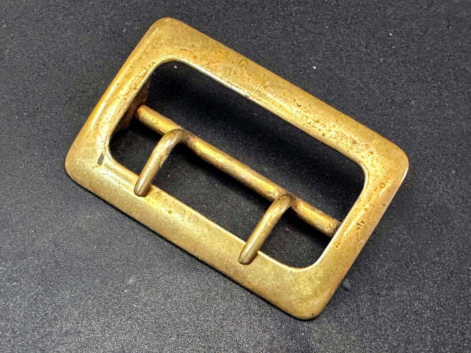 Antique Double Prong Center Bar Gold Tone Hippy Vibe Replacement Belt Buckle