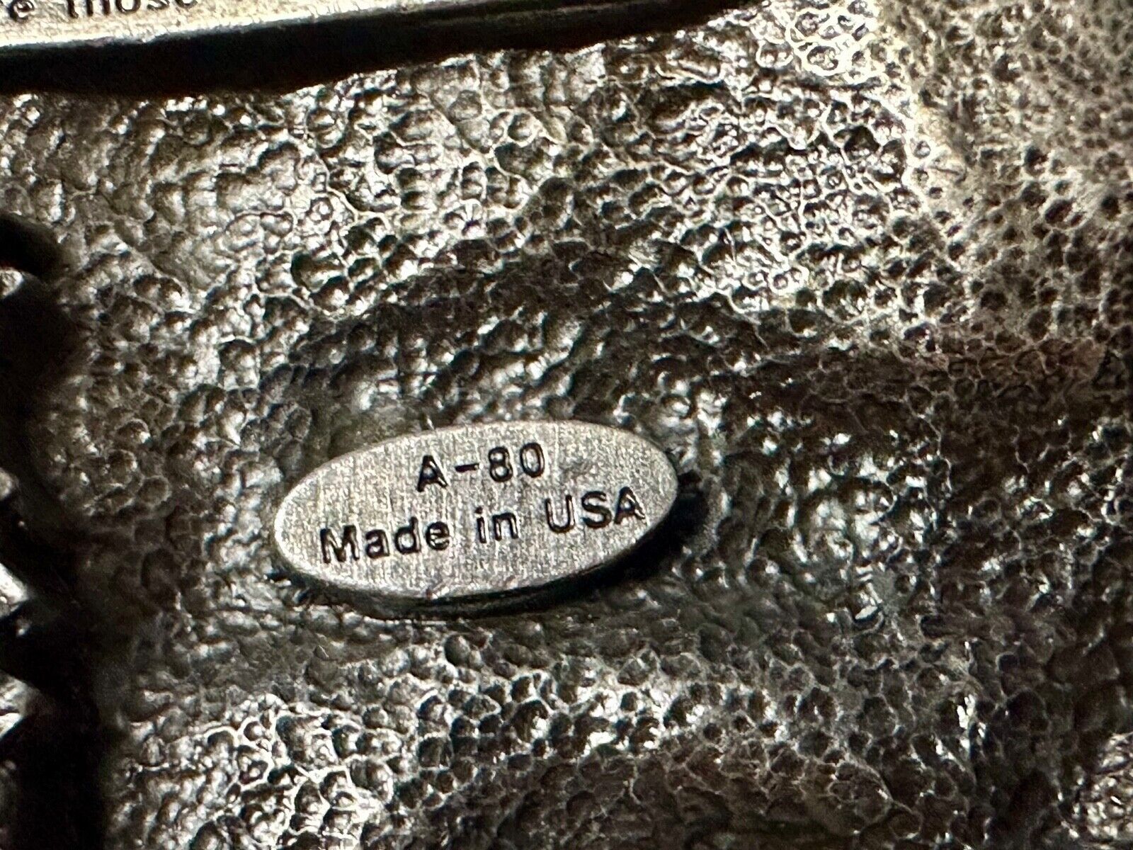 1988 Deep Cast Pewter " GRANDPA " Belt BUCKLE ~ # A-80 by Siskiyou Made in USA
