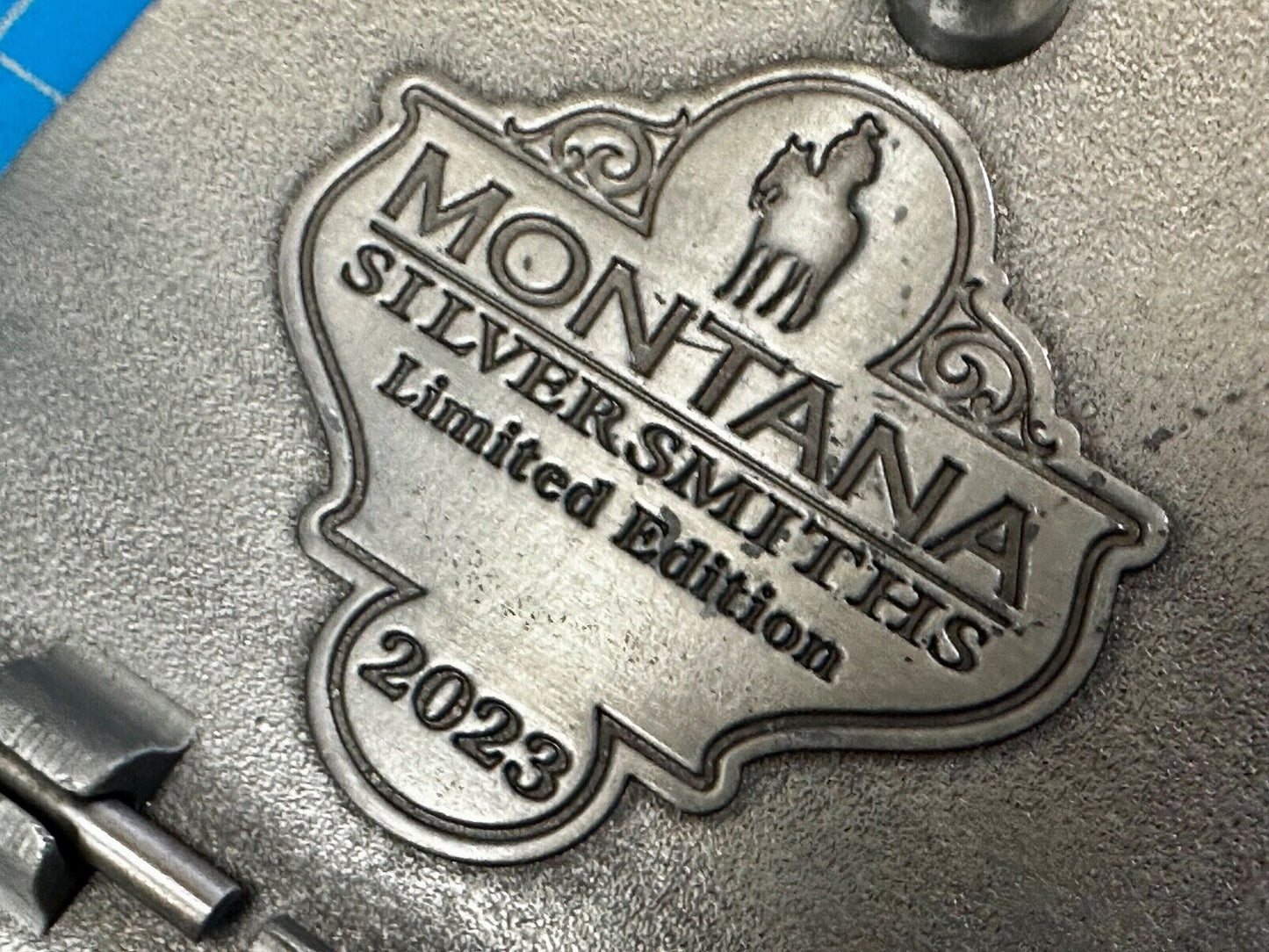 2023 Pendleton Whisky Let'er Buck Montana Silversmith Rodeo Cowboys Belt Buckle