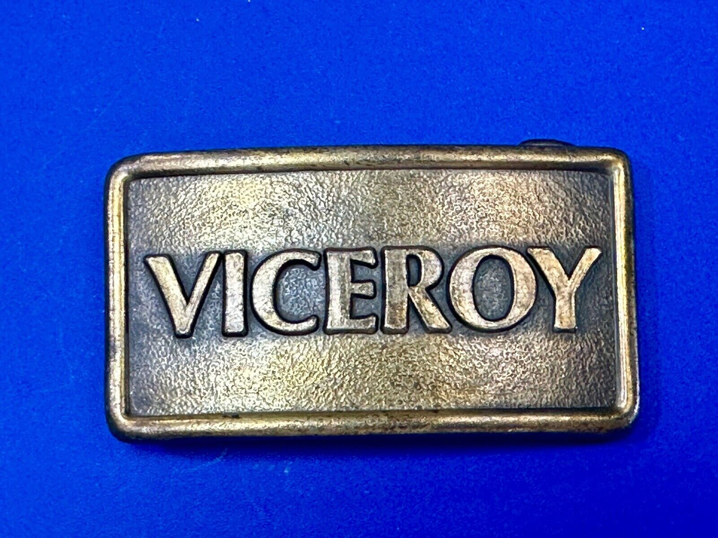 Viceroy Cigarettes Advertising Promo Loyalty Vintage Brass Tone Belt Buckle