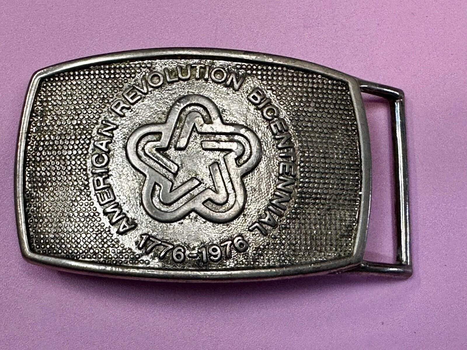 American Revolution Patriotic Bicentennial 200 Year Celebration Belt Buckle