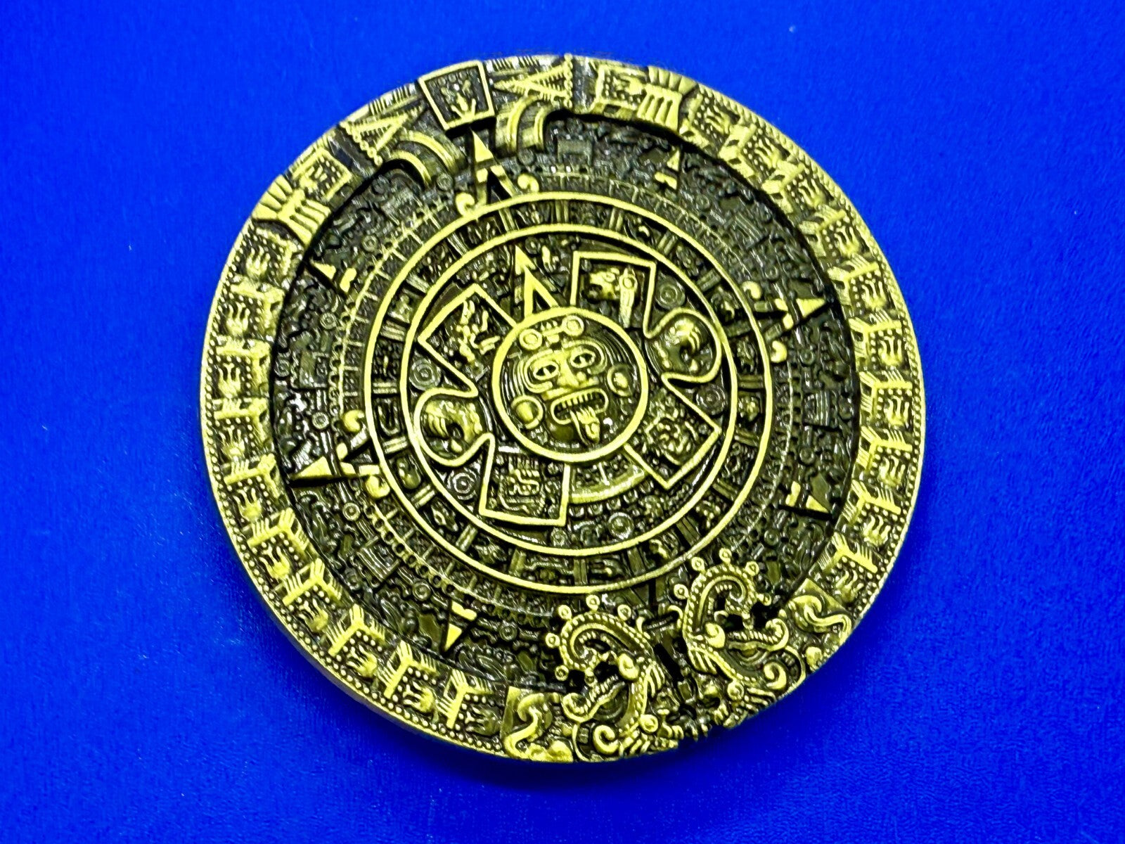 Aztec Mayan Mexican Calendar Native Indian Calendario DEL SOL Belt Buckle