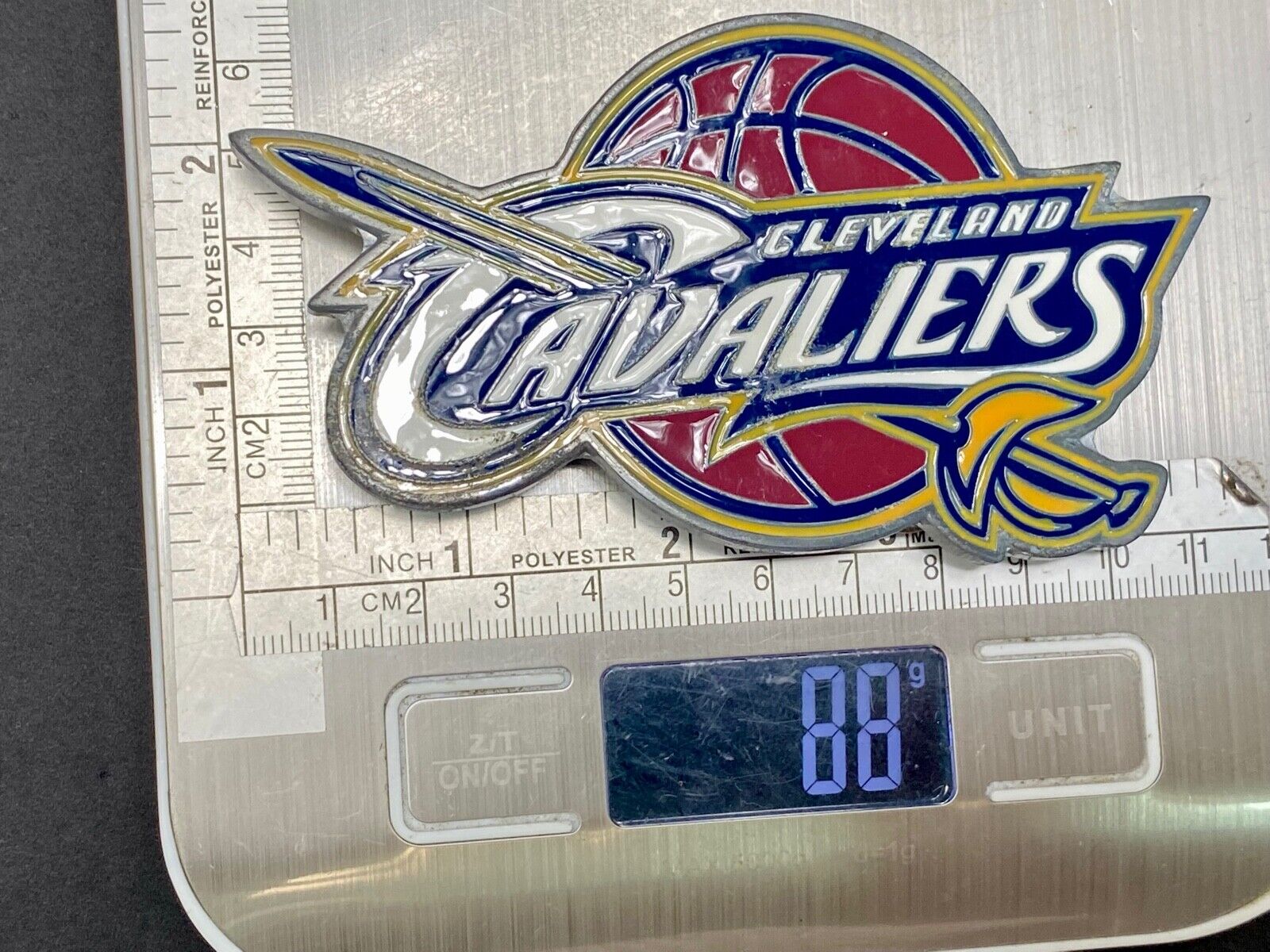 Used-  to repair  - CLEVELAND CAVALIERS NBA BASKETBALL BELT BUCKLE 