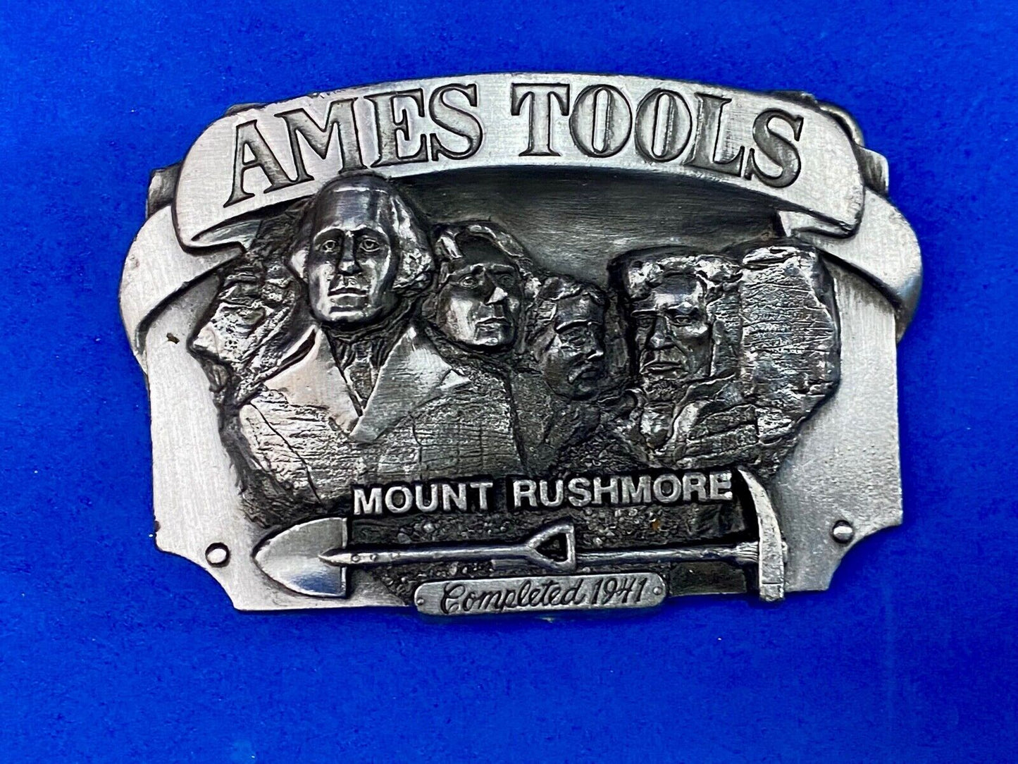 Ames Tools - Mount Rushmore Commemorative Pewter Belt Buckle By Siskiyou,