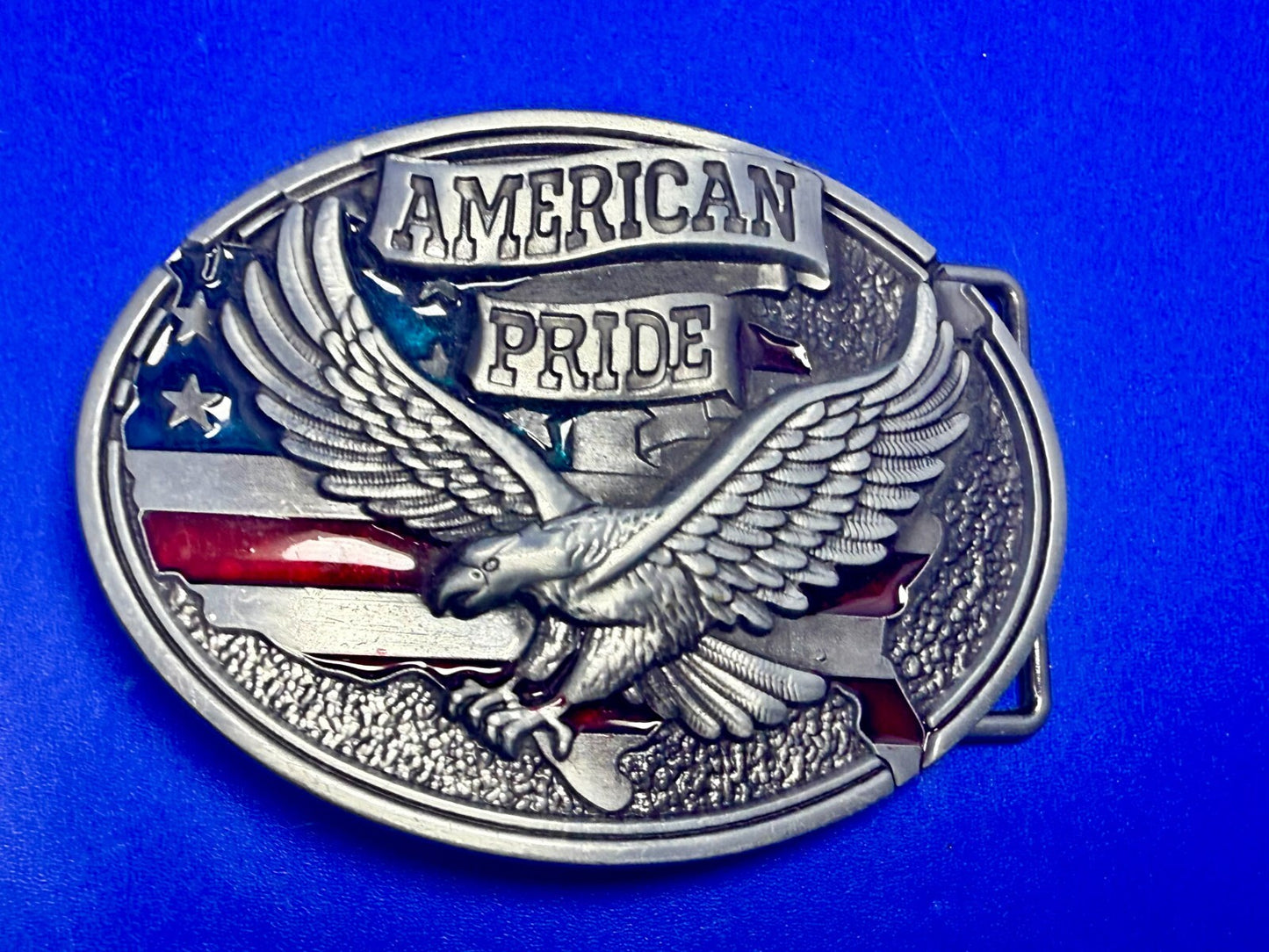 American Pride - Patriotic USA United States Flag and Eagle Belt Buckle