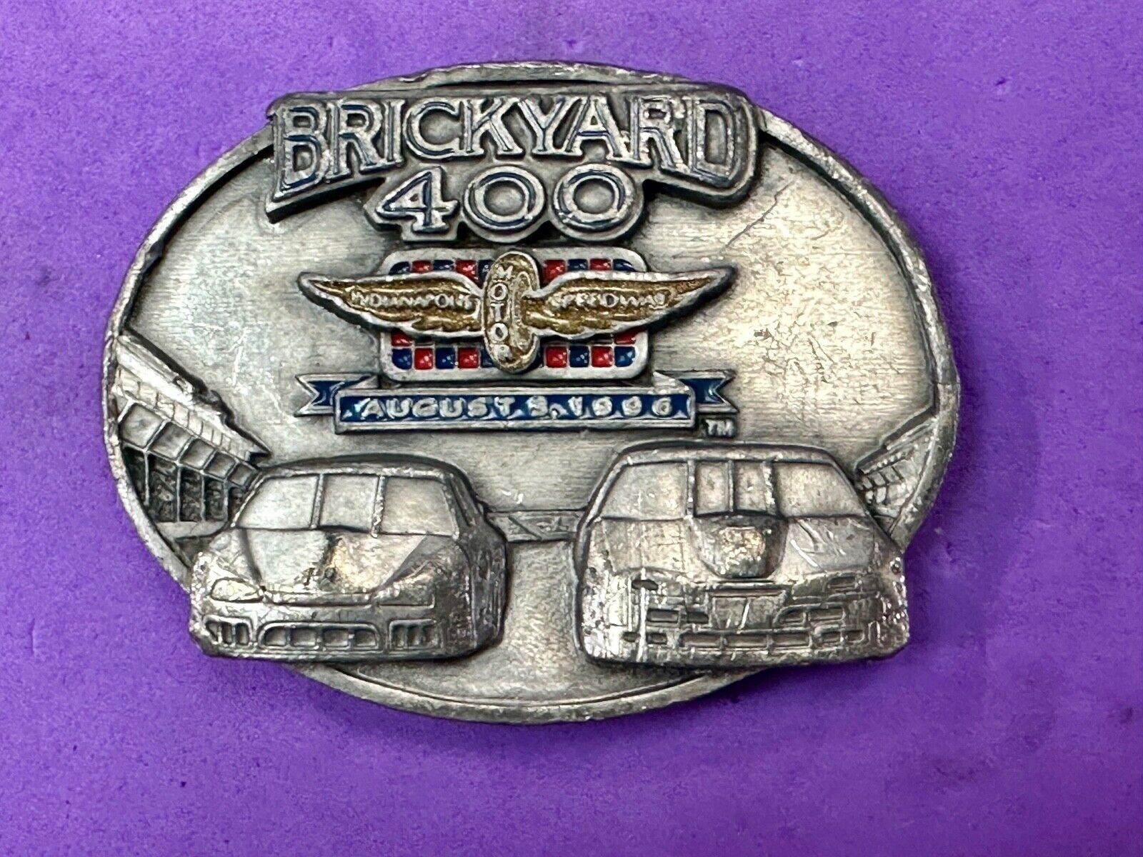 vintage Indianapolis brickyard 400 1996 Commemorative Q2 Siskiyou belt buckle