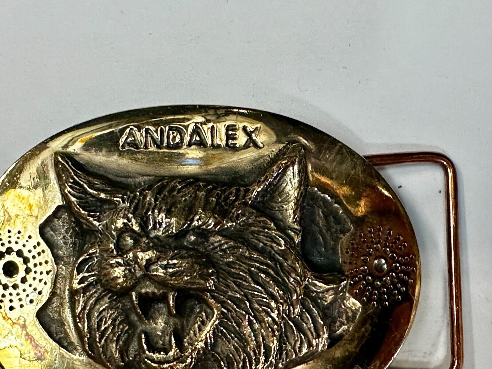 Andalex Wildcat Loadout Vintage Sculpture Belt Buckle by Gary Phrazen