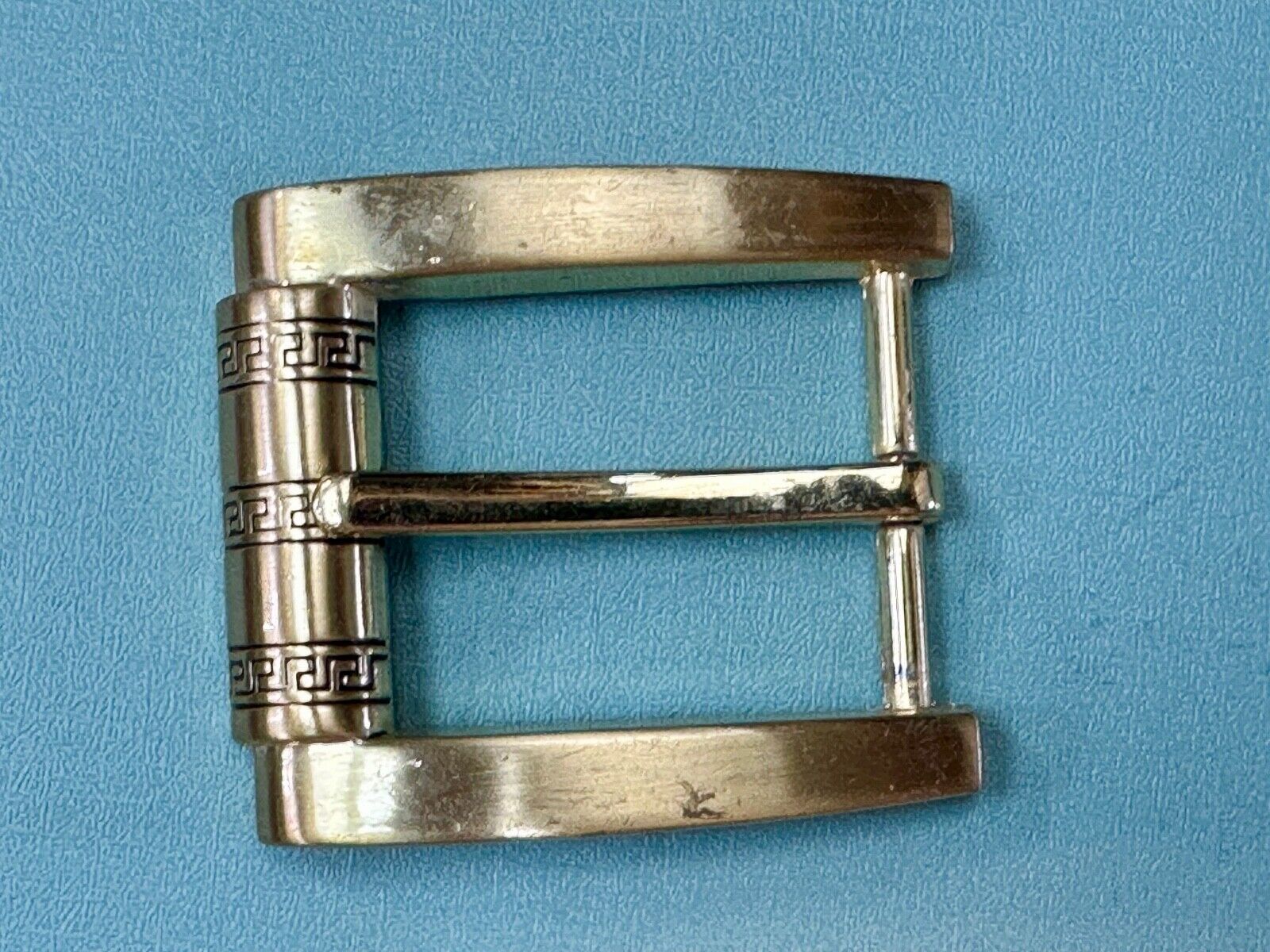 Thick Wide roller end style replacement gold tone belt buckle