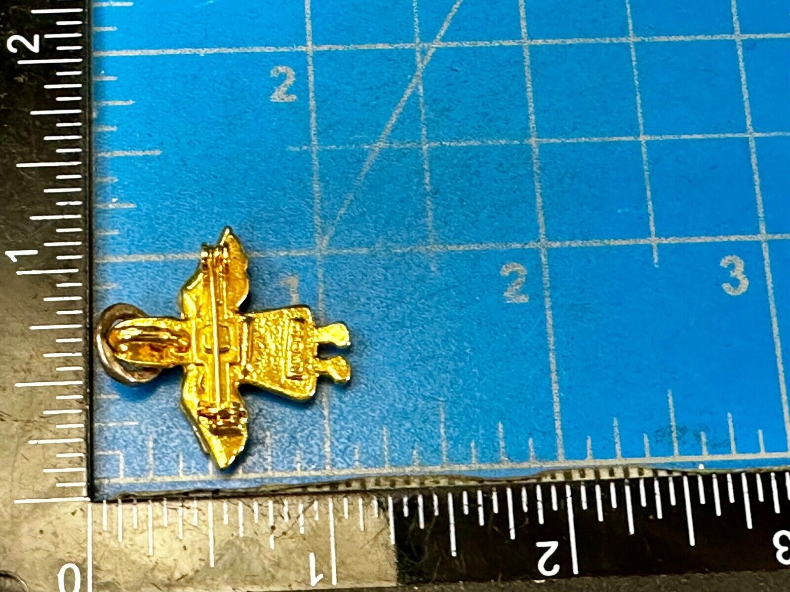 Vintage Guardian Angel Wings Silver & Gold Tone Brooch Pin IMO 95