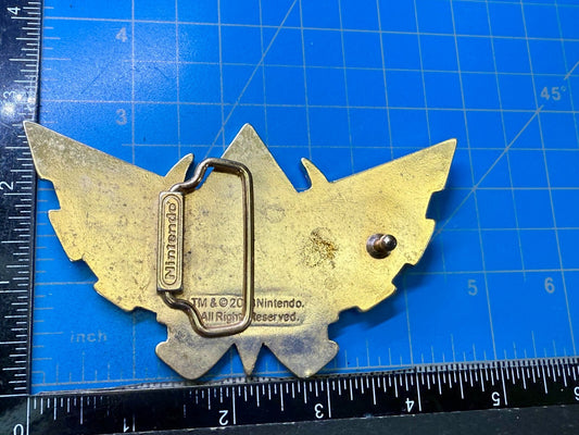 The Lengend of Zelda Twilight Princess Triforce Logo Belt Buckle 2008 - Nintendo