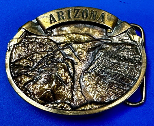 Arizona State - Scenic View of Grand Canyon Belt Buckle by Arroyo Grande M-25