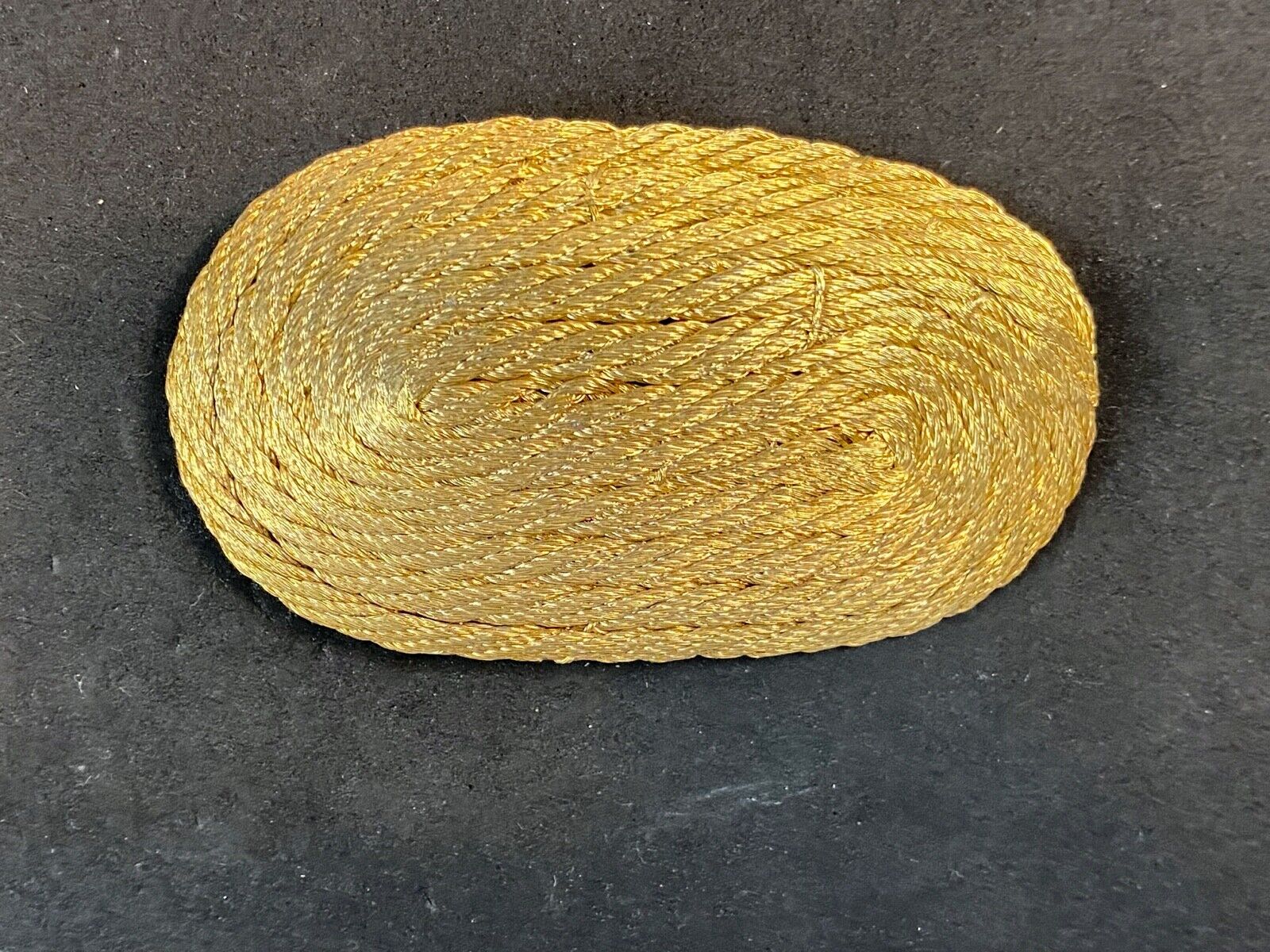 Artisan Rope Braided Wrapped Pattern Oval Hair Clip, Buckle, Made in Greece 
