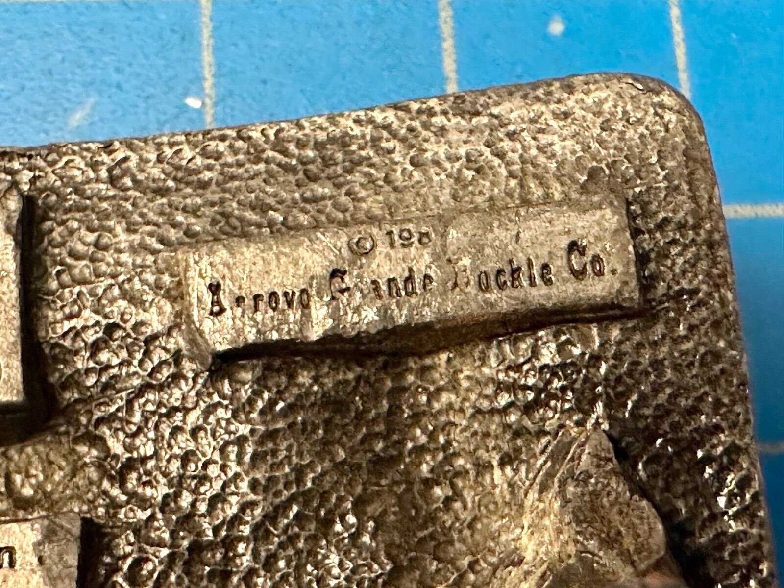1988 American Fisherman Commemorative Arroyo Grande Fish Sport belt buckle