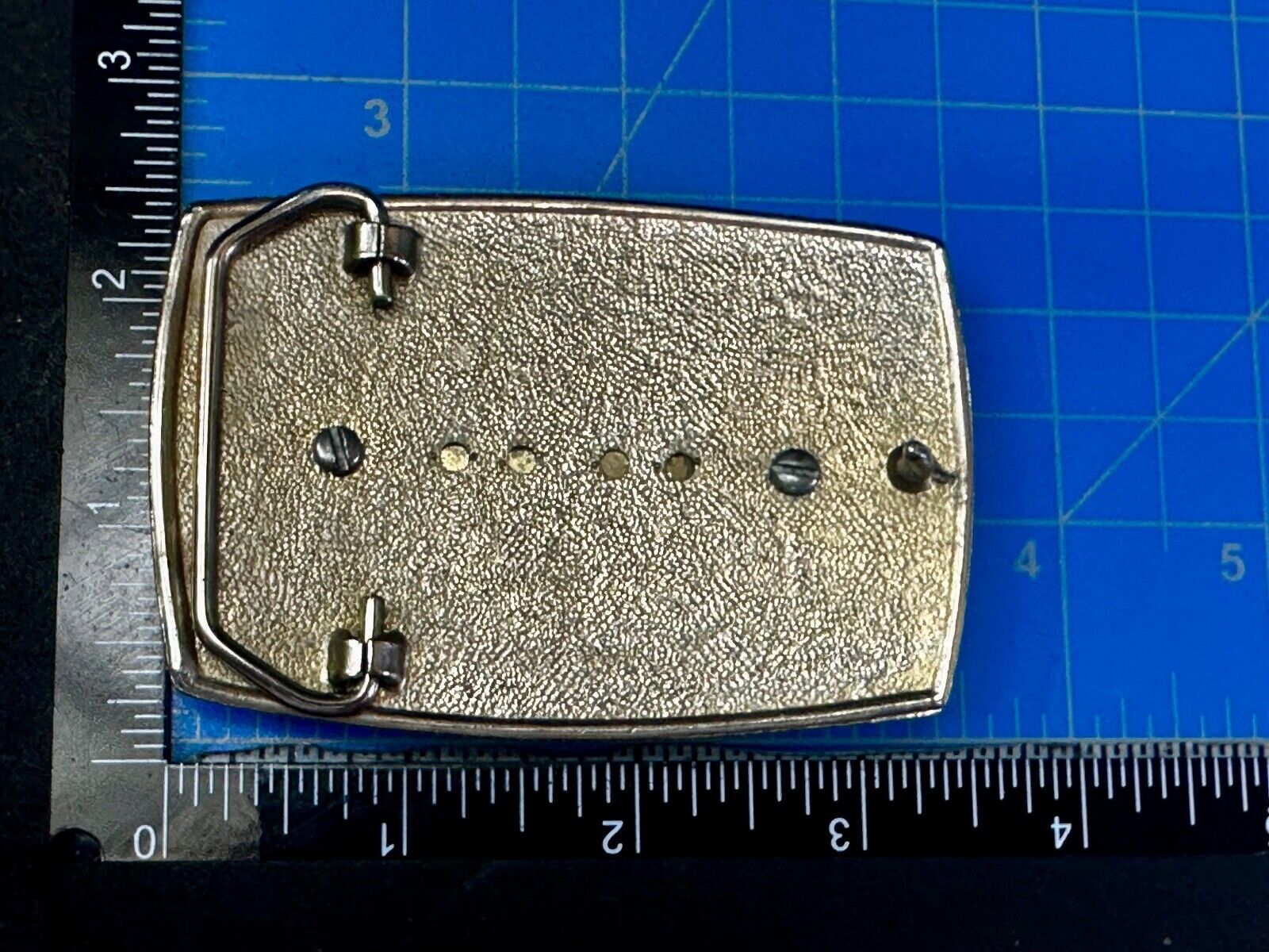 Alpaca Vintage Porcelain? Cab Cabochon Centerpiece in Western Belt Buckle