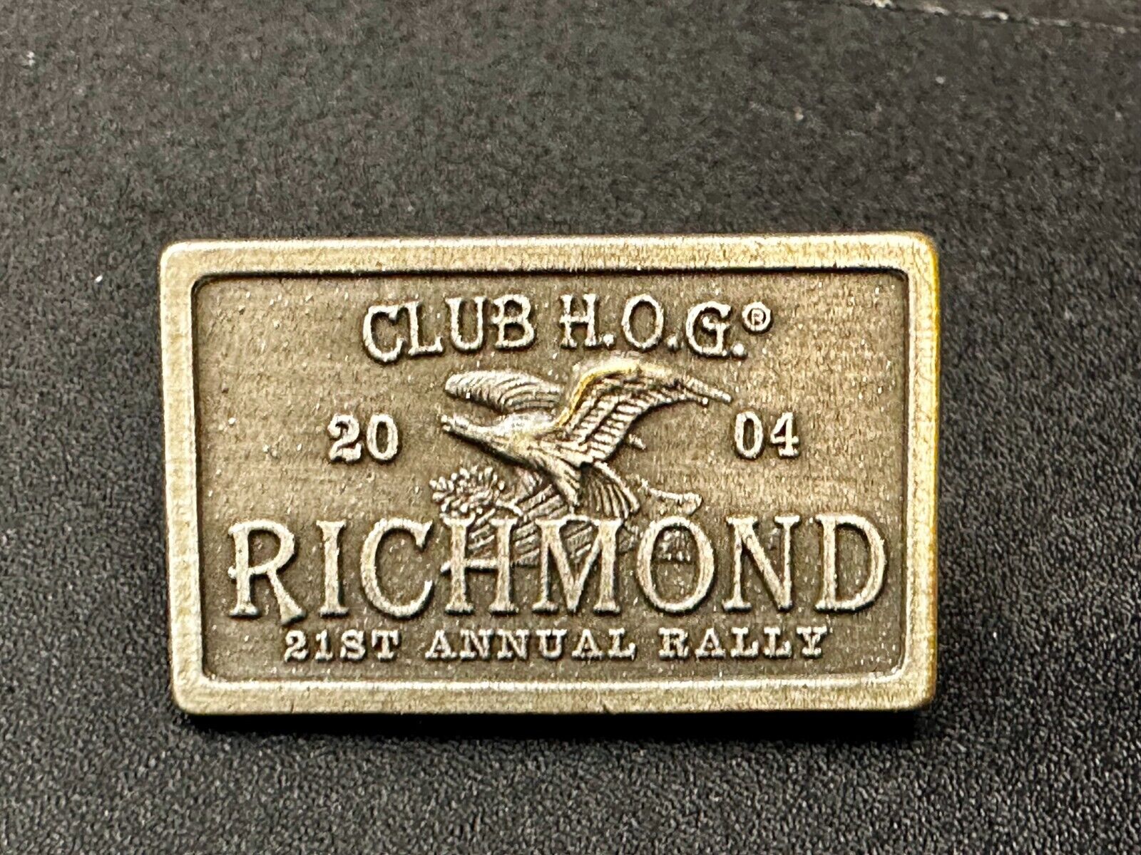 Club Hog 2024 Richmond 21st Annual Rally Harley Davidson Jacket Vest Pin