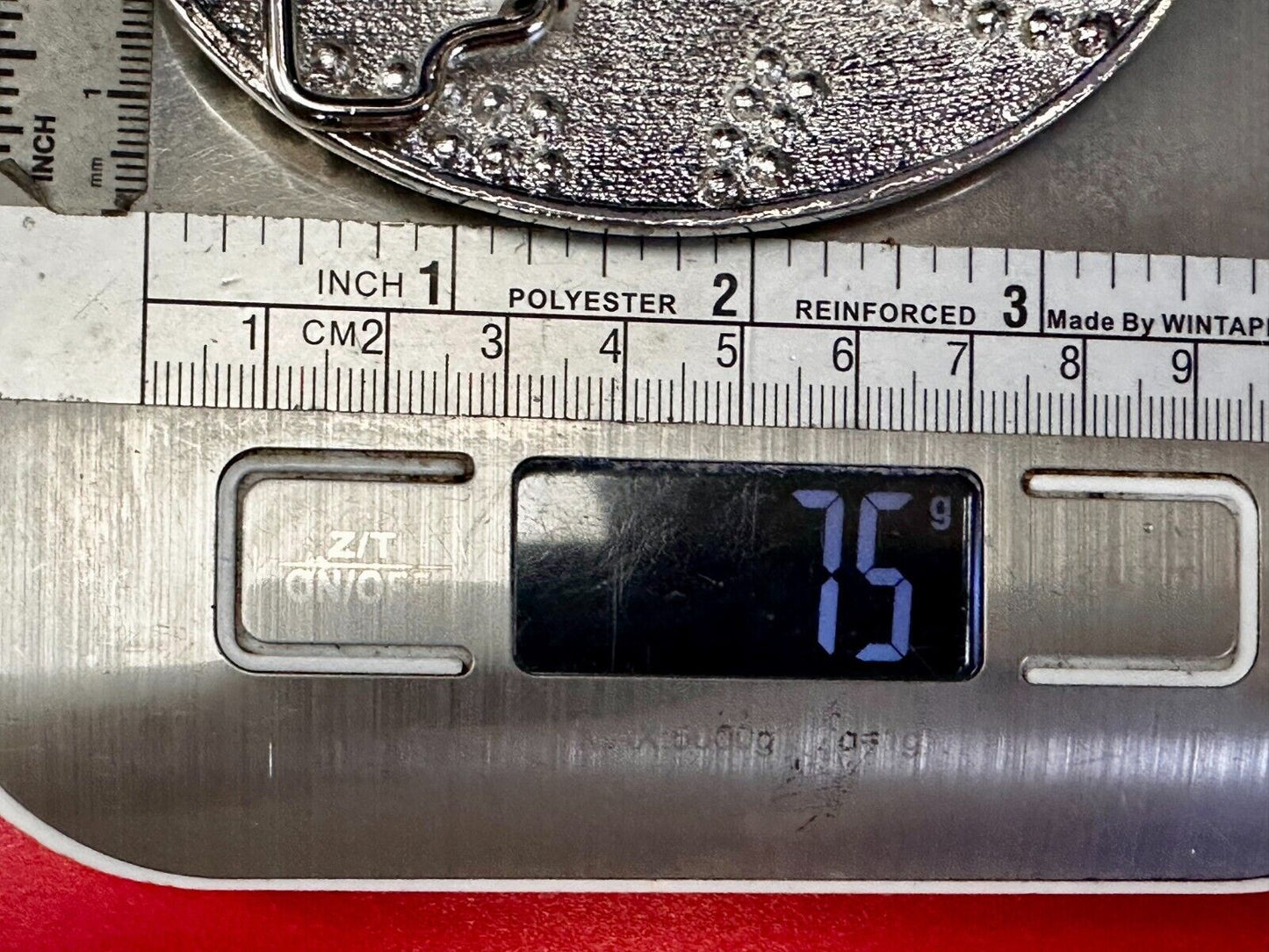 Unique Rhinestone Accented Black & Silver Tone Women's Oval Belt Buckle