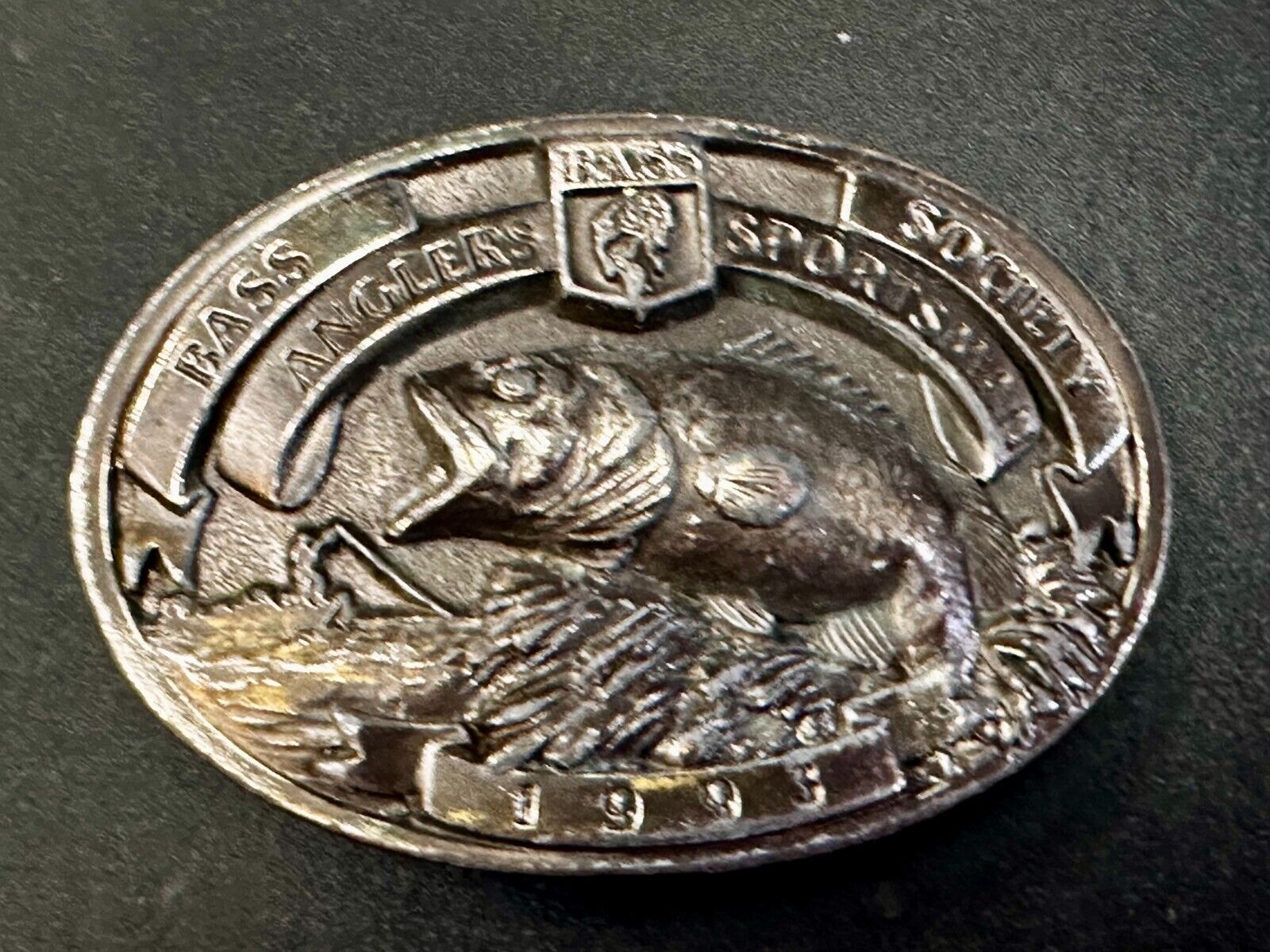 1993 Bass Anglers Sportsman Society Club Belt Buckle