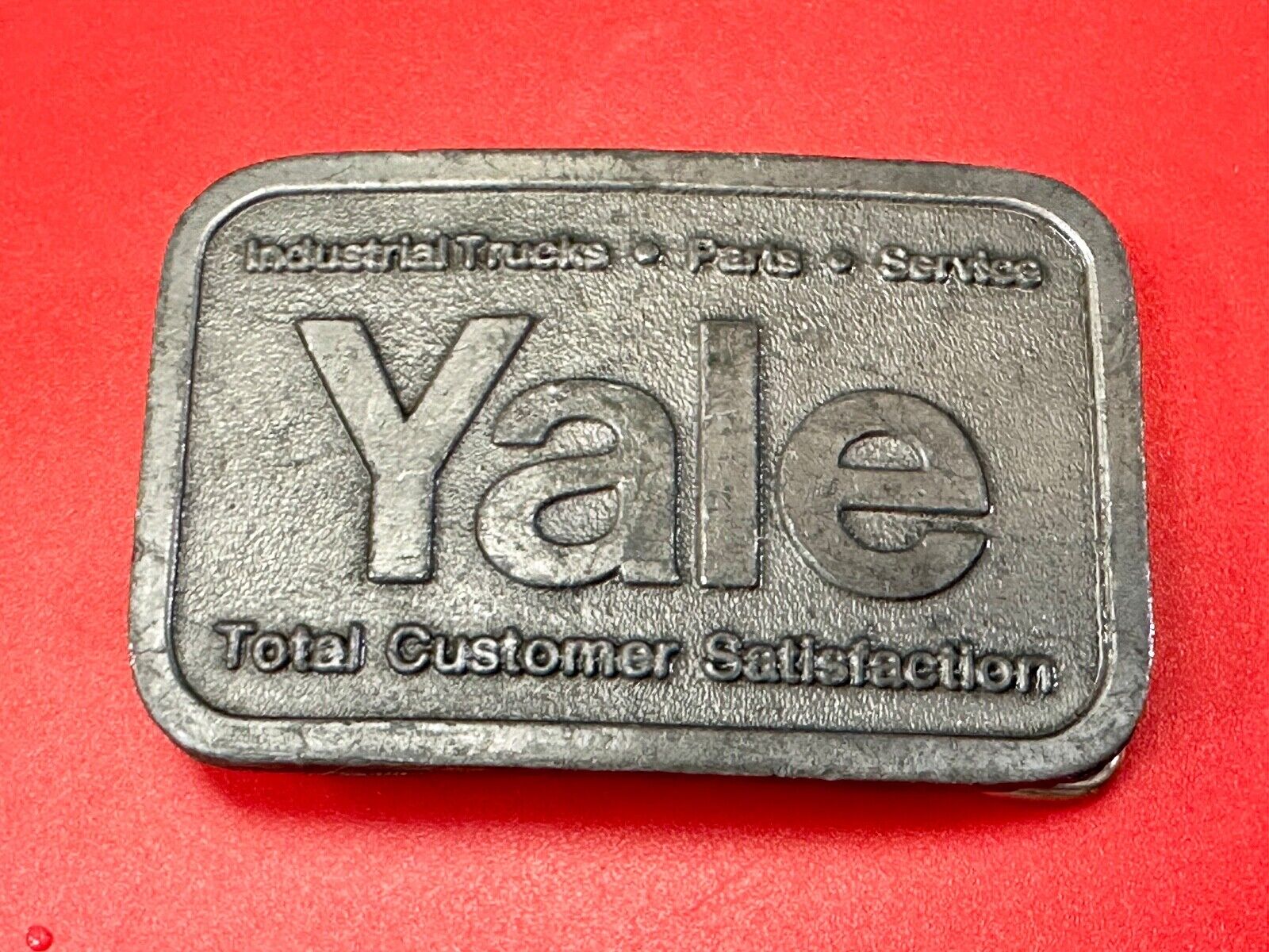 YALE Trucking Industrial Parts Service Total Customer Satisfaction belt buckle