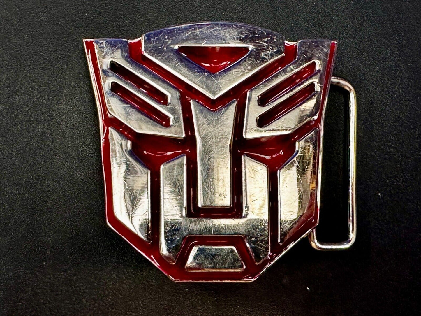 Transformers Autobot Optimus Prime Silver Red Color 2008 GTO Belt Buckle