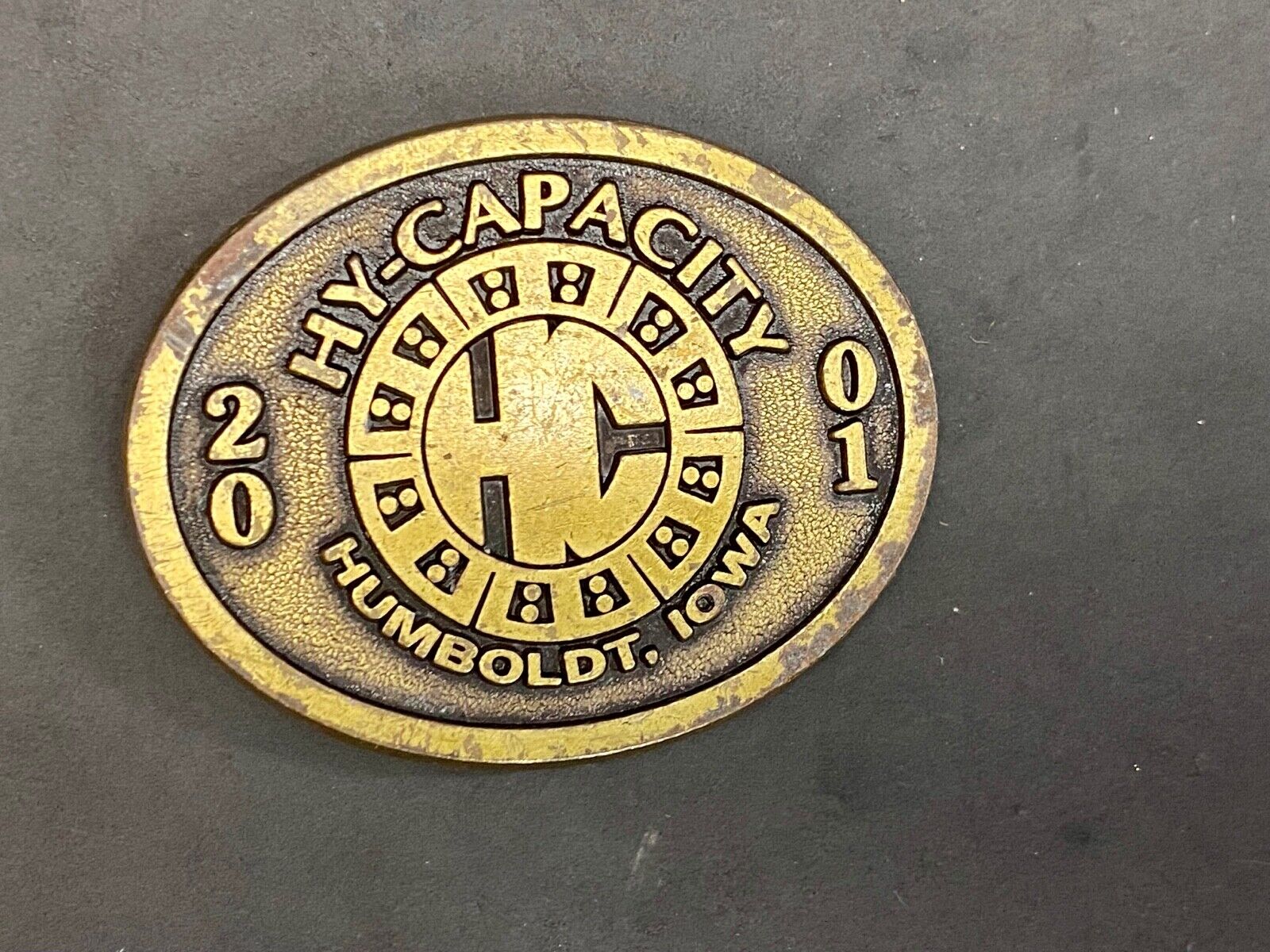 2001 Hy-Capacity Tractor Farming Agriculture Parts Limited Edition Belt Buckle 