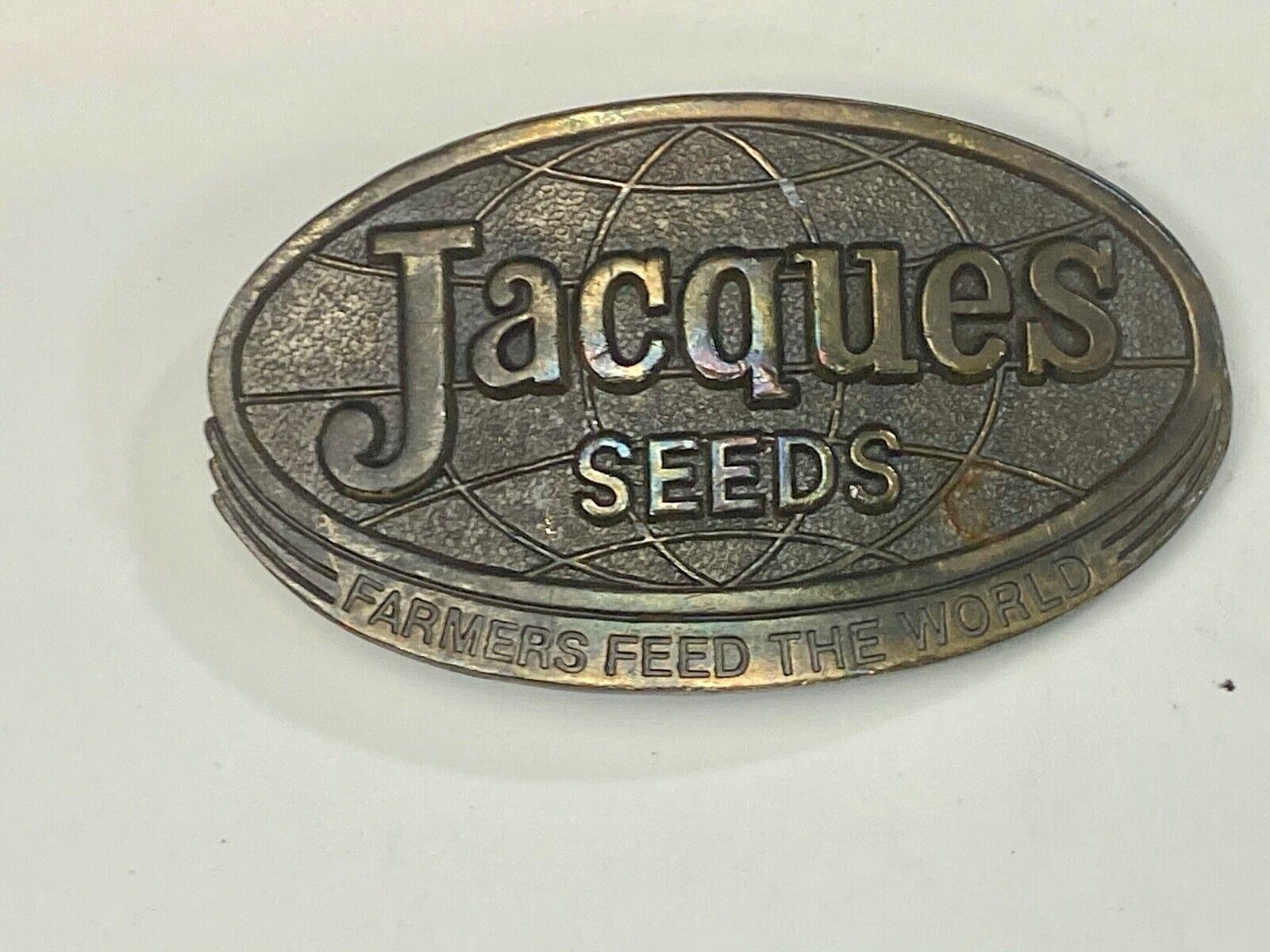 Vintage Jacques Seeds USA Farming Limited Edition 1977 Belt Buckle by Lewis 