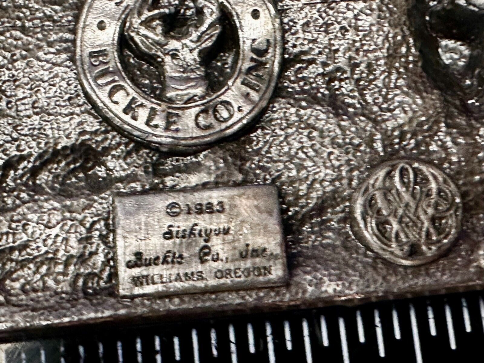 Underground Miners Processing Mill Historical Vintage 1983 Siskiyou Belt Buckle