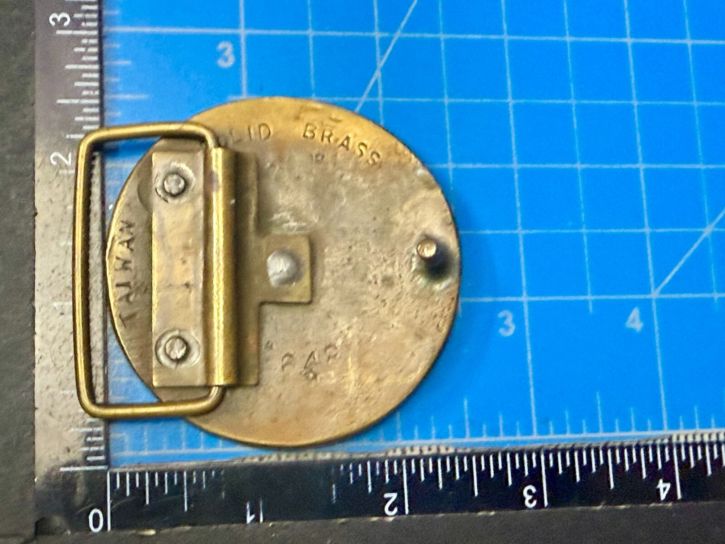 United States Of America 200 Years Of Liberty Solid Brass Belt Buckle Taiwan