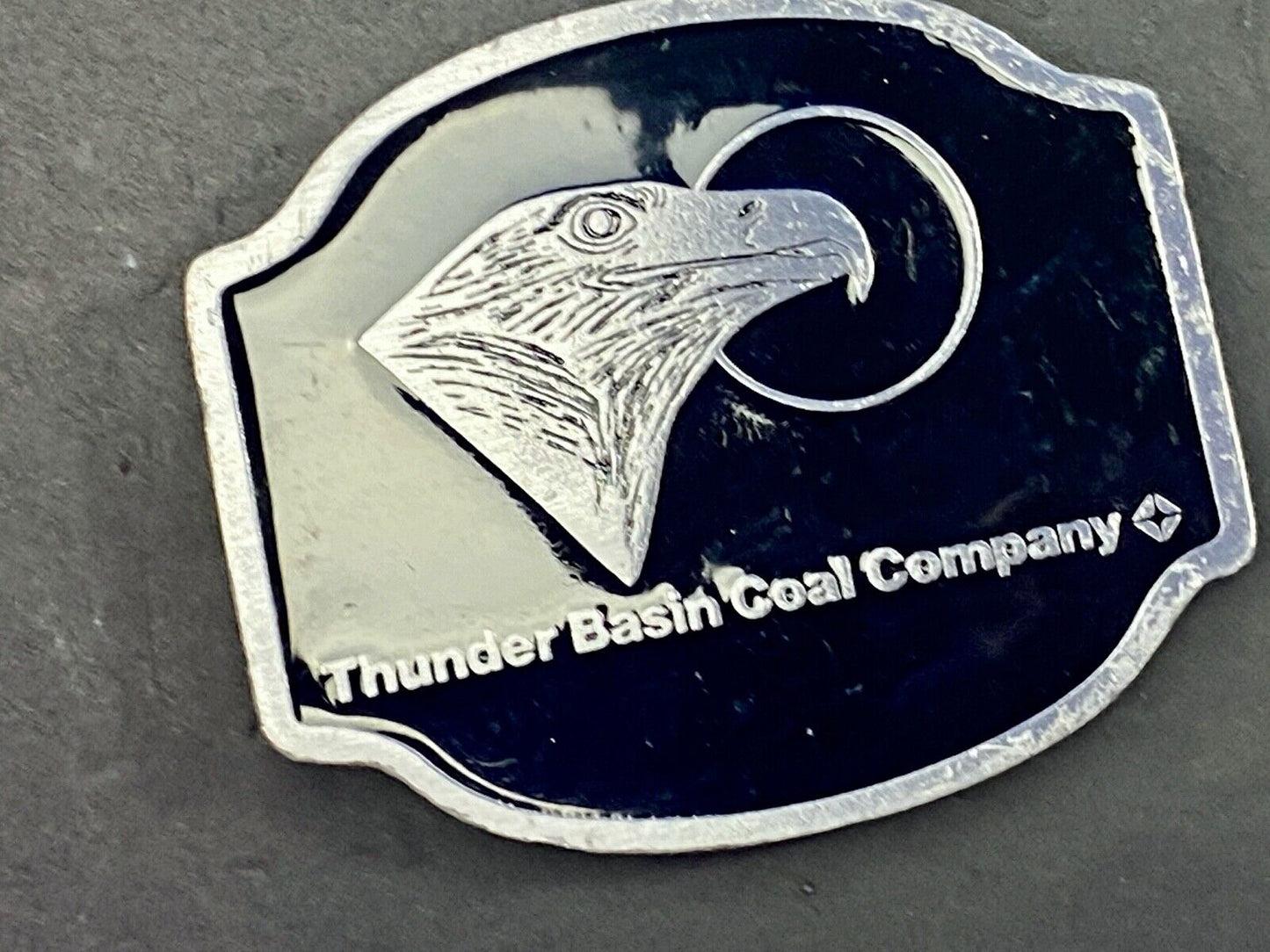Thunder Basin Coal Company Black and silver color Belt buckle 