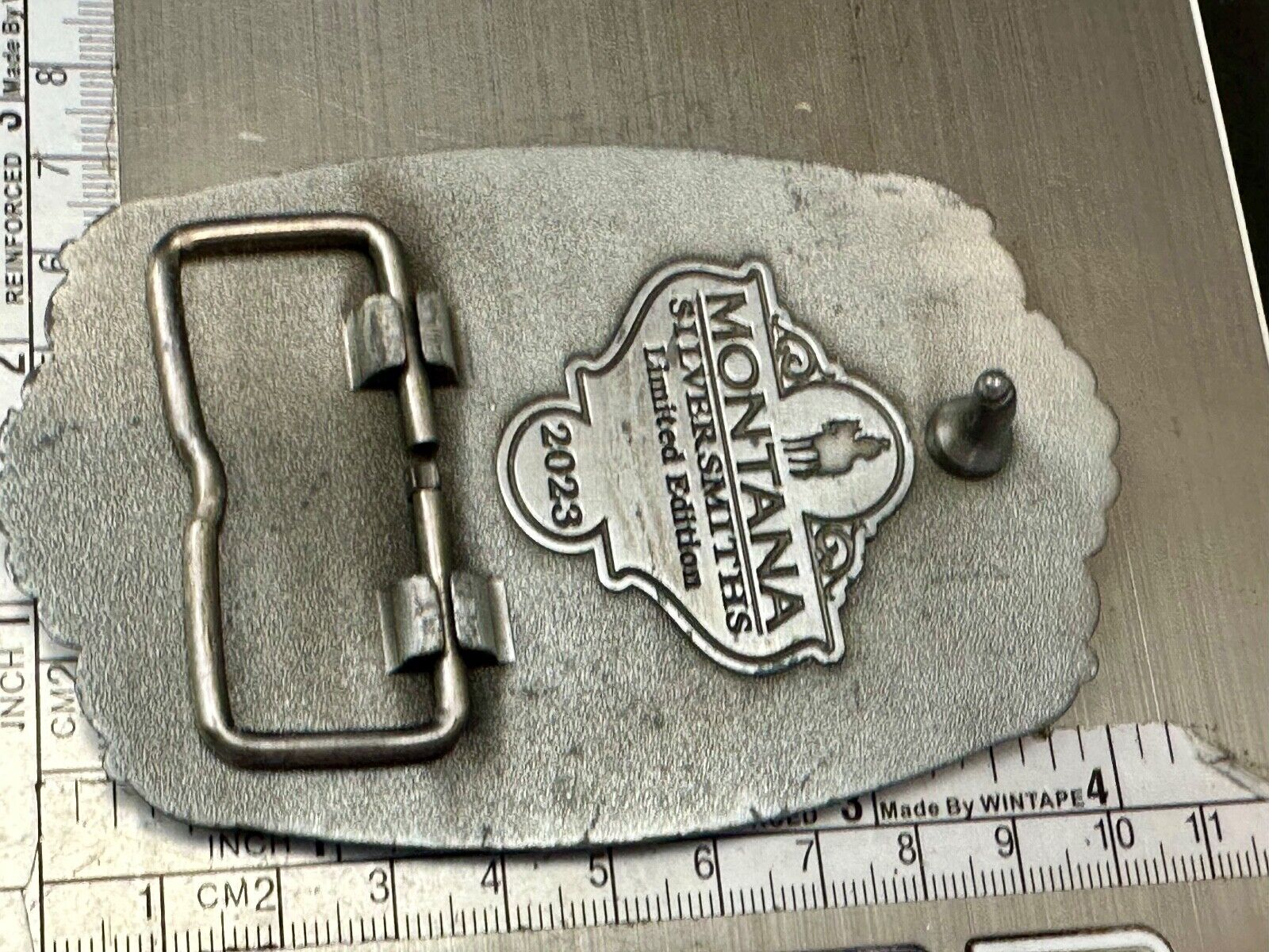 2023 Pendleton Whisky Let'er Buck Montana Silversmith Rodeo Cowboys Belt Buckle