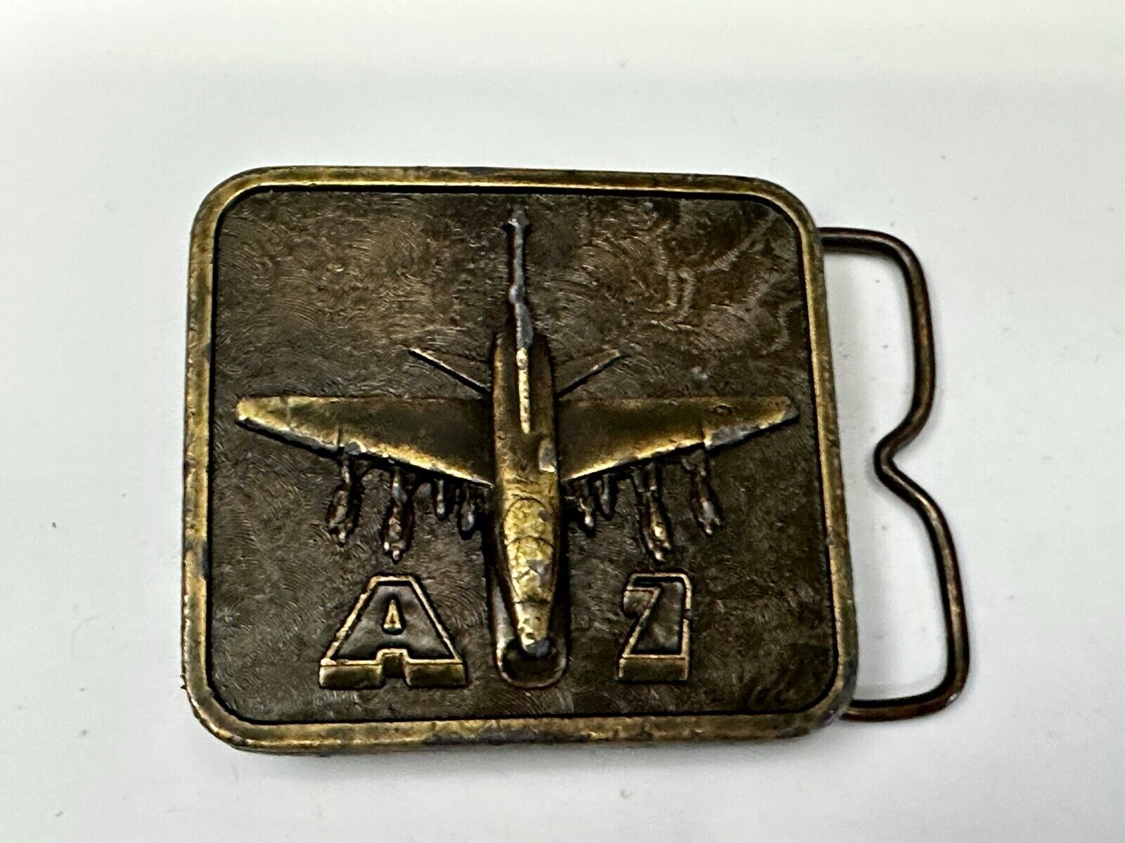 Airplane A7 Plane Corsair II Aircraft  1977 The Buckle Connection Belt Buckle