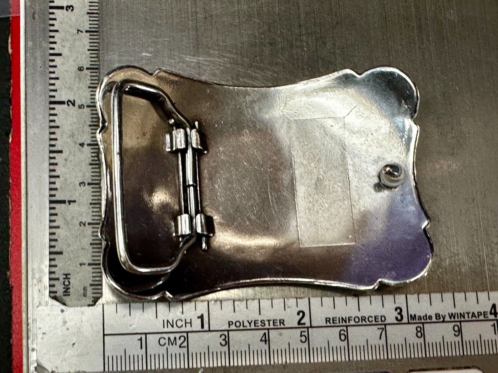 Beautiful Detailed Flower Swirl Floral Theme Silver Tone Rectangular Belt Buckle