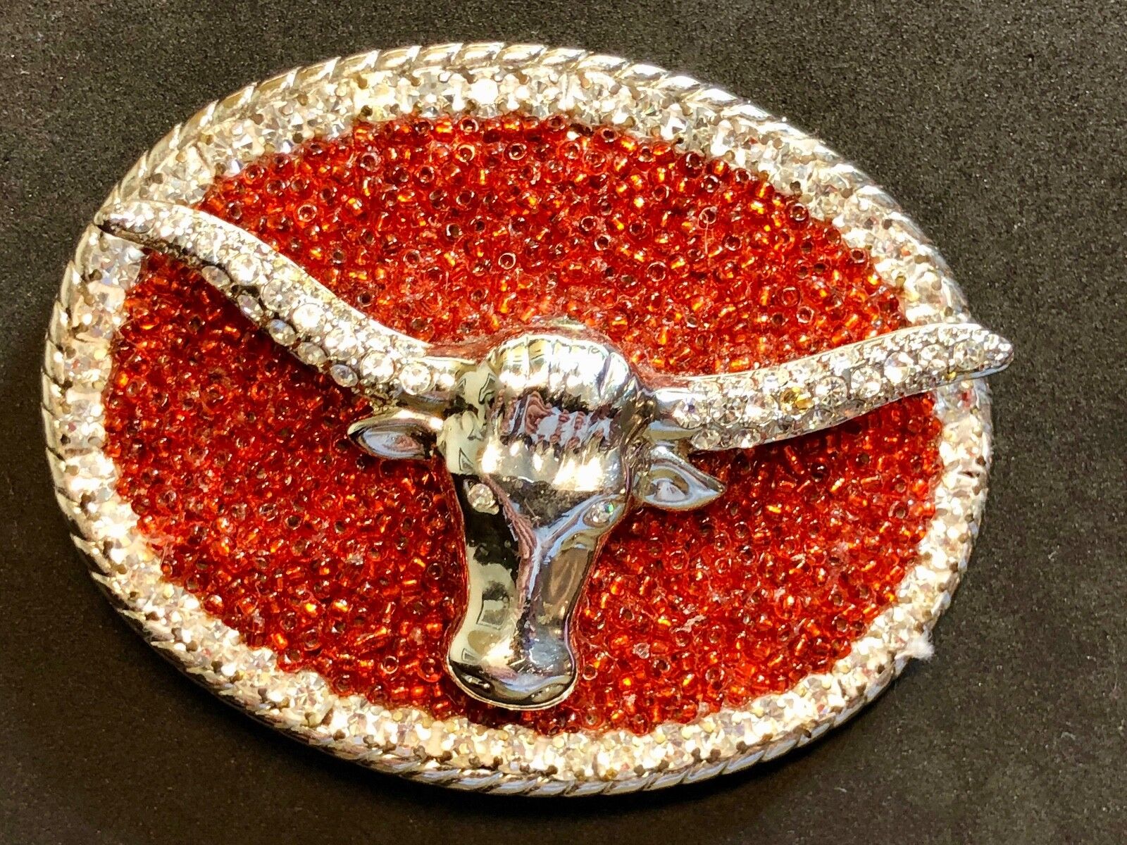 Artisan girly girls buckle and belt CHUNKY Artisan western longhorn CowGirl 