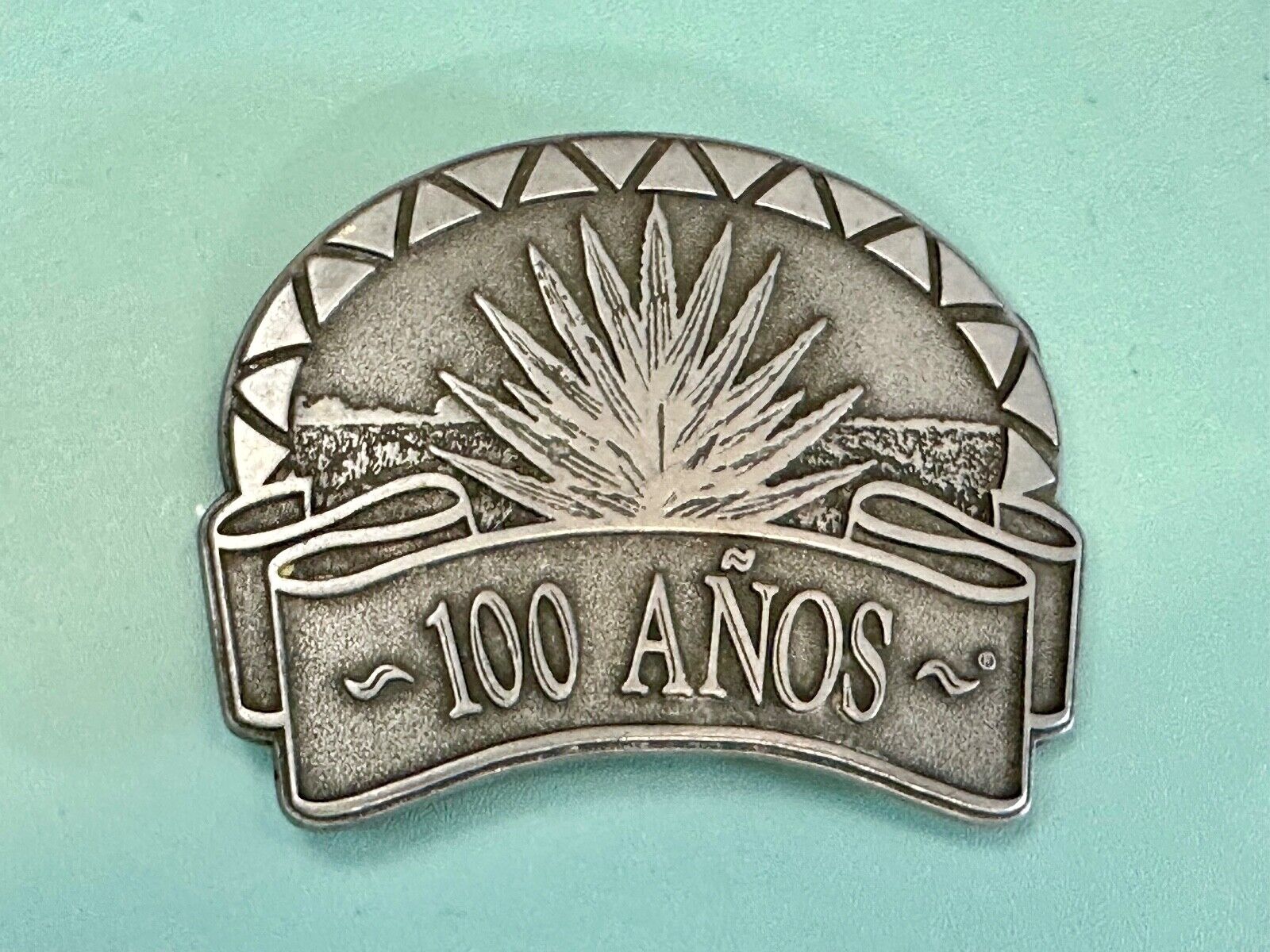 Tequila Brand  100 Anos curved Vintage Adverting Belt Buckle